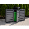 ZABUDOWA ŚMIETNIKOWA 3x120L kolor GRAFIT